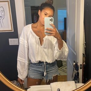 Free people all tucks bodysuit in Ivory